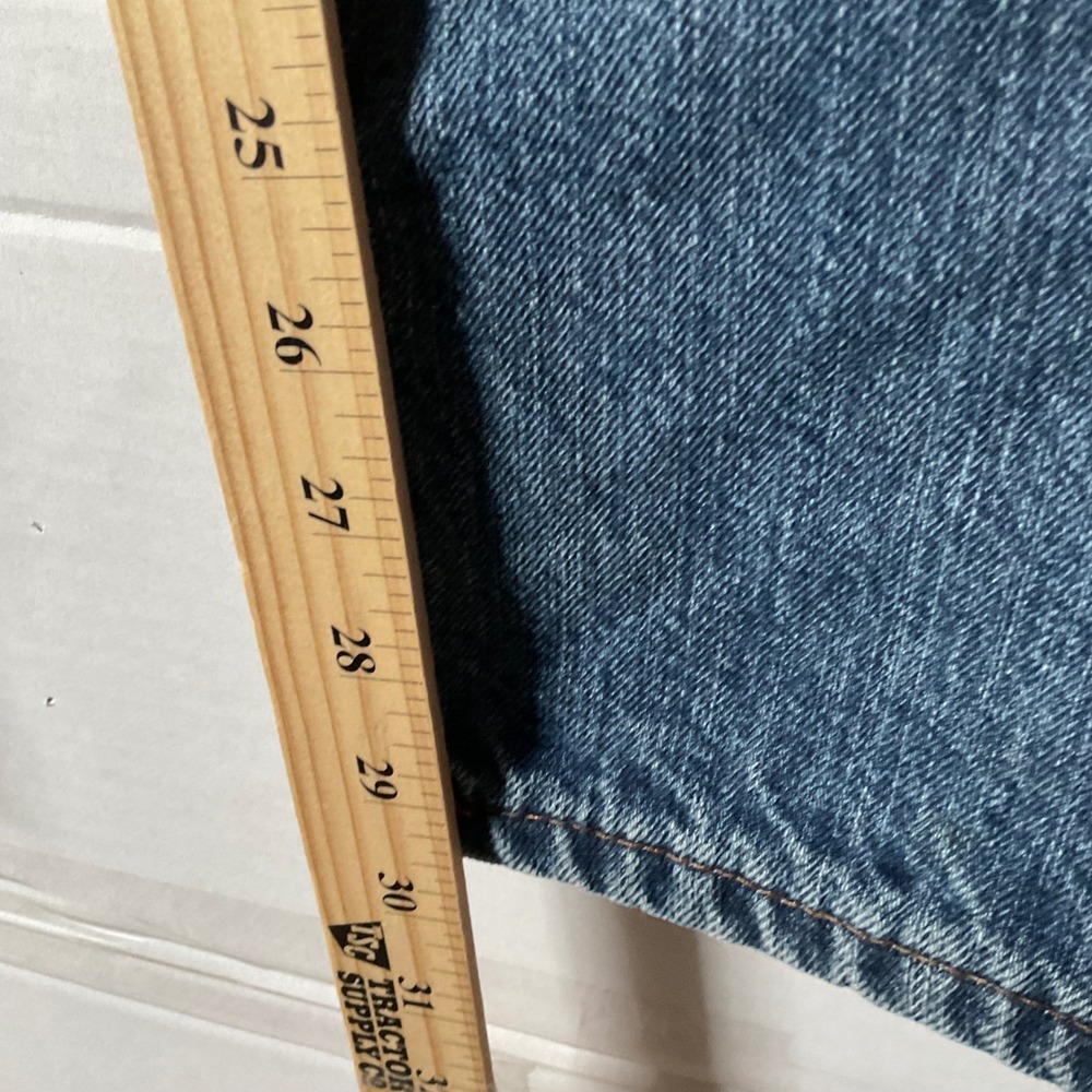 Carhartt Women Flannel Lined Relaxed Straight Leg Jeans Medium Wash 2007 Size 10 - Picture 5 of 13